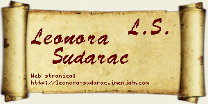 Leonora Sudarac vizit kartica